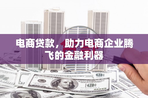 法库电商贷款，助力电商企业腾飞的金融利器