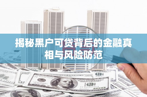 民和揭秘黑户可贷背后的金融真相与风险防范
