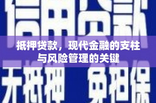 天元抵押贷款，现代金融的支柱与风险管理的关键