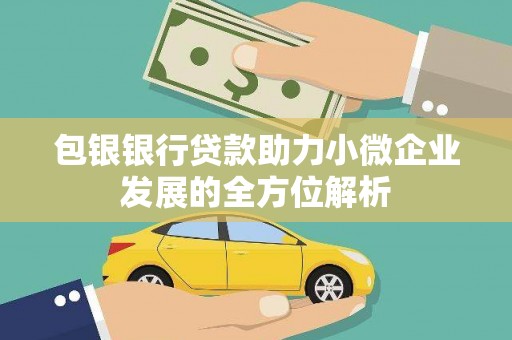 岷县包银银行贷款助力小微企业发展的全方位解析