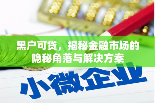 雾台黑户可贷，揭秘金融市场的隐秘角落与解决方案