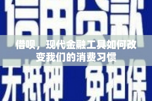 朔城借呗，现代金融工具如何改变我们的消费习惯