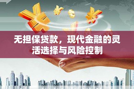 海端无担保贷款，现代金融的灵活选择与风险控制