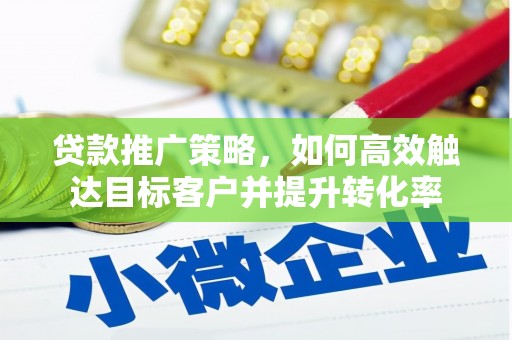 班玛贷款推广策略，如何高效触达目标客户并提升转化率