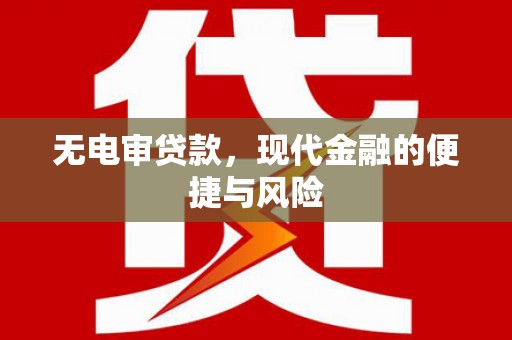 卧龙无电审贷款，现代金融的便捷与风险