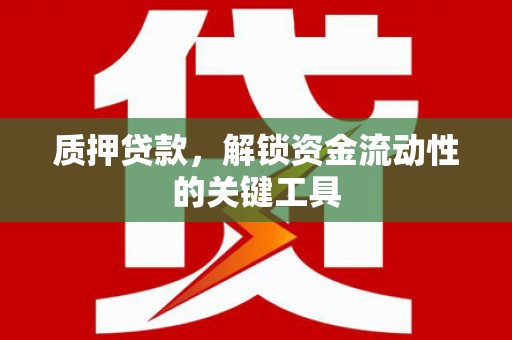 广水质押贷款，解锁资金流动性的关键工具