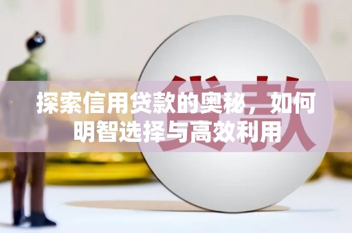 仁怀探索信用贷款的奥秘，如何明智选择与高效利用