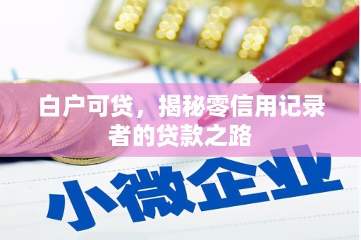 龙口白户可贷，揭秘零信用记录者的贷款之路