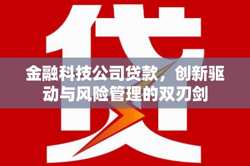 本溪金融科技公司贷款，创新驱动与风险管理的双刃剑